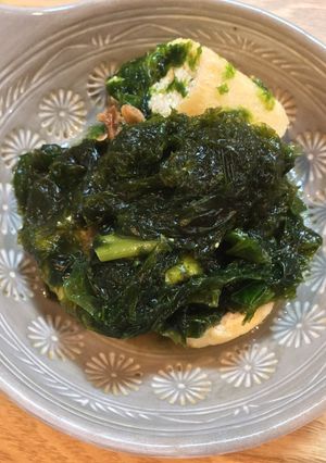 生あおさと厚揚げの白だし煮-レシピのメイン写真