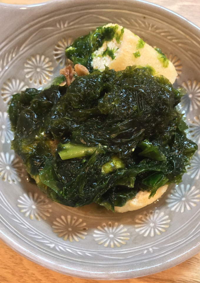 生あおさと厚揚げの白だし煮-レシピのメイン写真