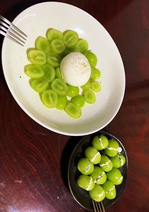 シャインマスカットとチーズ2種-レシピのメイン写真
