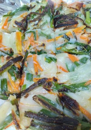 地産地消の野菜とお米で作った絶品チヂミ♪-レシピのメイン写真