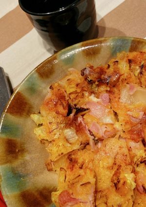 米粉チヂミ　白菜ベーコンキムチ-レシピのメイン写真
