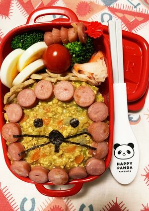 3/13 よっちゃん　キーマカレー弁当-レシピのメイン写真
