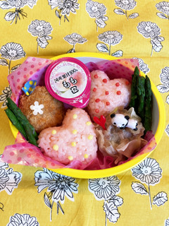 幼稚園年少 ハートちゃんお弁当-レシピのメイン写真