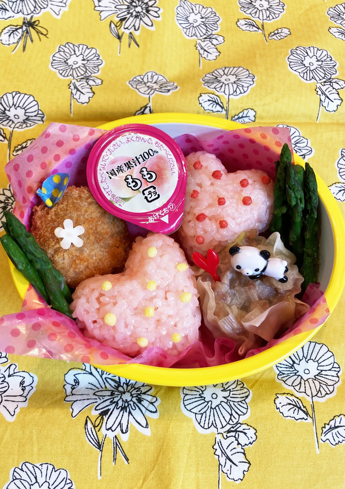 幼稚園年少　ハートちゃんお弁当-レシピのメイン写真