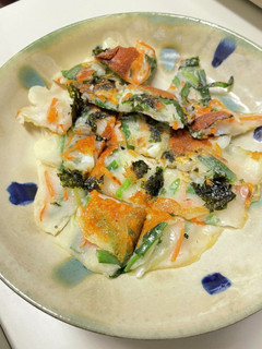 海苔とチーズの和風チヂミ-レシピのメイン写真