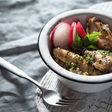 鶏ささみのわさび漬けオリーブオイル煮