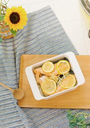 ＼大同電鍋レシピ／鮭のレモン蒸し-レシピのメイン写真