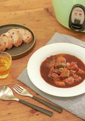 ＼大同電鍋レシピ／牛肉とトマトの煮込み-レシピのメイン写真