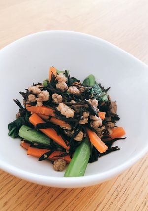 ひじきとひき肉の野菜たっぷり煮-レシピのメイン写真