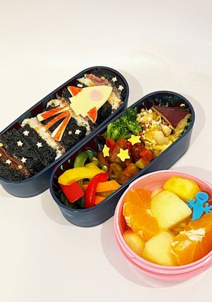 ロケットのサンドイッチ弁当　科学館遠足-レシピのメイン写真