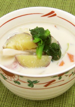和風豆乳スープ-レシピのメイン写真