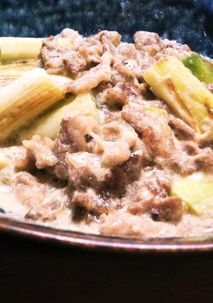 牛肉の柚子胡椒で豆乳煮-レシピのメイン写真