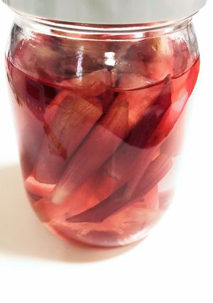 美しい薄紅色したミョウガの茎の酢漬け-レシピのメイン写真