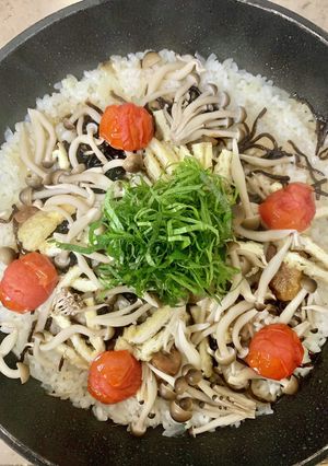 塩昆布de和風パエリア-レシピのメイン写真