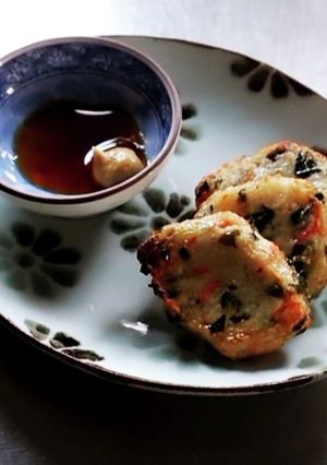 簡単♪練り物焼いて辛子醤油添える-レシピのメイン写真