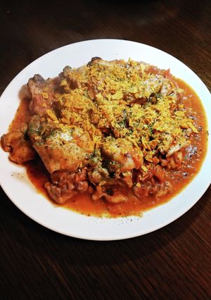 簡単☆鶏肉とトマトの赤ワイン煮込み-レシピのメイン写真