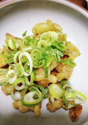 にんにく鶏皮の葱ポン酢-レシピのメイン写真