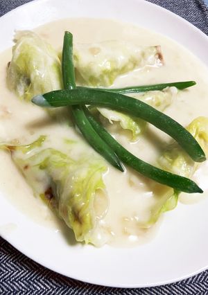 餃子の残りでクリーム味♬ロールキャベツ☆-レシピのメイン写真