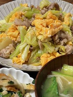 キャベ玉と豚肉のオイスターマヨ炒め-レシピのメイン写真
