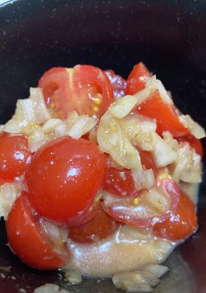 プチトマトと玉ねぎのレモン味噌サラダ-レシピのメイン写真