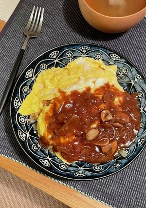 シチューオムライス-レシピのメイン写真