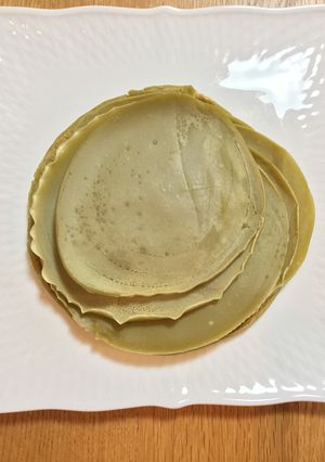 「綾鷹抹茶ラテ」で、春色クレープ✿-レシピのメイン写真