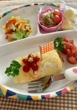 ある日のお子さまランチ♪-レシピのメイン写真