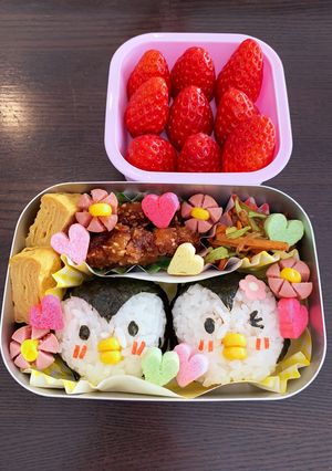 ペンギン弁当☆幼稚園保温庫用☆3歳-レシピのメイン写真