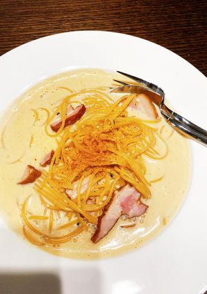 ゼンブヌードルお鍋１つで豆乳生七味パスタ-レシピのメイン写真