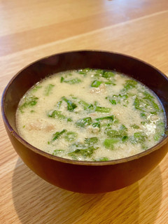 豚肉春菊の豆乳スープ-レシピのメイン写真
