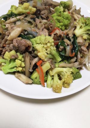 定食屋さんみたいな野菜炒め♪ロマネスコ入-レシピのメイン写真