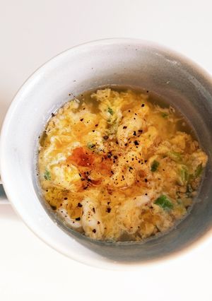 レンジで簡単！卵スープ-レシピのメイン写真