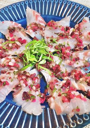 【簡単】白身魚の和風カルパッチョ-レシピのメイン写真