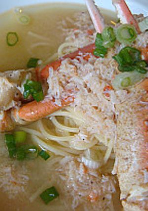かに味噌バターのスープ・パスタ-レシピのメイン写真