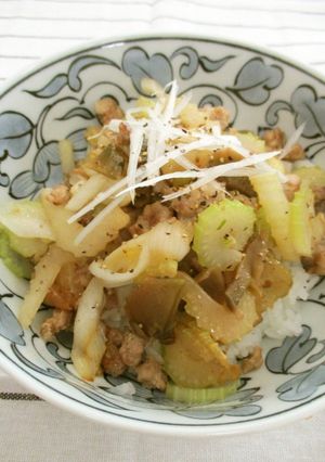 セルリー丼-レシピのメイン写真