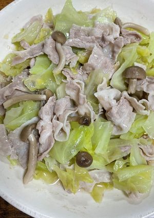 レンジで時短　豚バラキャベツ蒸し-レシピのメイン写真