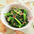 ほうれん草のアミエビ(桜えび)和え