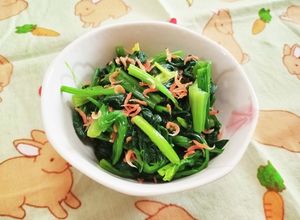 ほうれん草のアミエビ(桜えび)和え-レシピのメイン写真