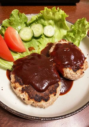 鹿ひき肉とおからのハンバーグ-レシピのメイン写真