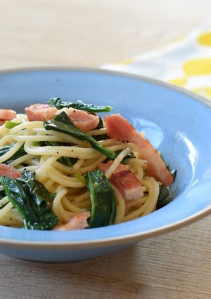 ほうれん草とベーコンのパスタ-レシピのメイン写真