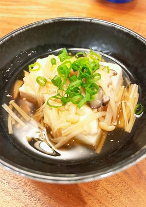 沁みる味♡豆腐のきのこあんかけ-レシピのメイン写真