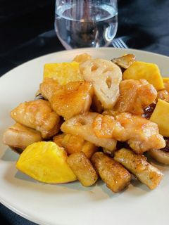 鶏肉と根菜の甘酢ダレ-レシピのメイン写真