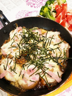 椎茸の甘辛ベーコンチーズ焼き-レシピのメイン写真