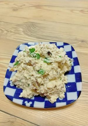 塩サバとルッコラの白和え-レシピのメイン写真