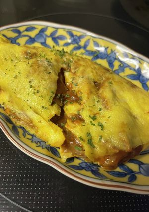 オムレツ+ハヤシライスソース-レシピのメイン写真