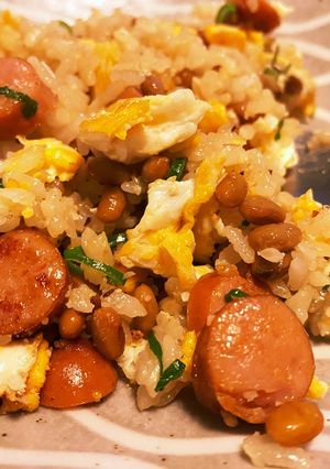 適量で出来る絶品納豆チャーハン-レシピのメイン写真
