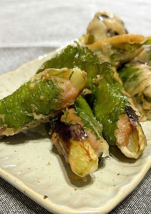豚肉と茄子の大葉揚げ-レシピのメイン写真