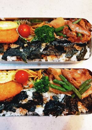 高校生弁当154　のり弁-レシピのメイン写真