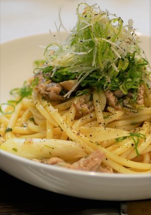 豚肉とネギの塩だれレモンパスタ-レシピのメイン写真