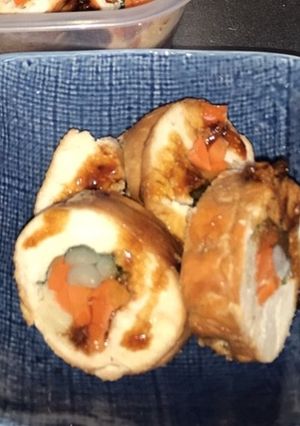 鶏ムネ肉の野菜巻き-レシピのメイン写真